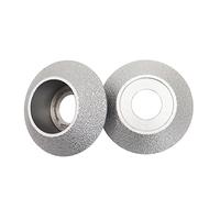 SHDIATOOL 75 mm diamantato profilo mola ruota altezza 30 mm convesso bordo curvo disco abrasivo scanalatura per pietra marmo granito roccia,2 pezzi