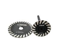 SHDIATOOL Dischi Diamantati 2 Pezzi 30mm/50mm Turbo Mini Lame per Incisione con un Rimovibile 6mm Codolo per Taglio e Intagliare Granito Marmo Pietra Calcestruzzo