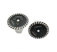 SHDIATOOL Dischi Diamantati 2 Pezzi 50mm Turbo Mini Lame per Incisione con Filettatura M14 per Taglio e Intagliare Granito Marmo Pietra Calcestruzzo