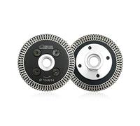SHDIATOOL Dischi Diamantati 2 Pezzi 75mm Mesh Turbo Mini Lame per Incisione con Filettatura M14 per Taglio e Intagliare Granito Marmo Pietra Calcestruzzo