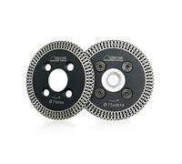 SHDIATOOL Dischi Diamantati 2 Pezzi 75mm Mesh Turbo Mini Lame per Incisione con un Rimovibile Filettatura M14 per Taglio e Intagliare Granito Marmo Pietra Calcestruzzo