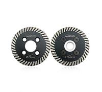 SHDIATOOL Dischi Diamantati 2 Pezzi 75mm Turbo Mini Lame per Incisione con un Rimovibile Filettatura M14 per Taglio e Intagliare Granito Marmo Pietra Calcestruzzo