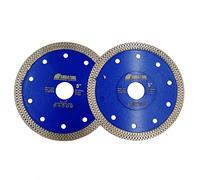 SHDIATOOL Disco da taglio diamantato, 2 pezzi, 125 mm, super sottile, a rete X, per piastrelle, marmo e ceramica, porcellana