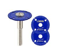 SHDIATOOL Disco da taglio diamantato 30mm,disco da taglio per metallo,3pcs lama per tubo d'acciaio,ferro,acciaio angolare con gambo rotondo da 6mm