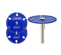 SHDIATOOL Disco da taglio diamantato 50mm,disco da taglio per metallo,3pcs lama per tubo d'acciaio,ferro,acciaio angolare con gambo rotondo da 6mm