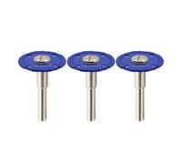 SHDIATOOL Disco Da Taglio Diamantato Lame per Sega Con Gambo Rotondo Da 3 pezzi 6MM Disco Da Taglio Da 30 MM Taglierina in Metallo per Tubo D'acciaio Ferro Rebar Ruota Abrasiva 3 pezzi