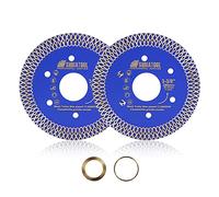 SHDIATOOL Disco da taglio Diamante Dia 85mm con X maglia Turbo Lama diamantata per tuile Marmo Granito Ceramica, 2PZ