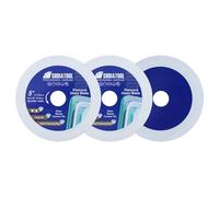 SHDIATOOL Disco da taglio per vetro diamantato 125 mm, disco da taglio ultrasottile per piastrelle, ceramica, marmo porcellanato 125 mm (3 pezzi)