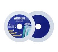 SHDIATOOL Disco da taglio per vetro diamantato 125 mm, disco da taglio ultrasottile per piastrelle, ceramica, marmo porcellanato 125 mm (2 pezzi)