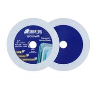 SHDIATOOL Disco da taglio per vetro diamantato 75mm Lama per sega, disco da taglio ultrasottile per piastrelle, ceramica, marmo porcellanato 75mm (2 di pacchetto)