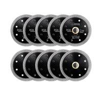 SHDIATOOL Disco Diamantato 10 Pezzi 105mm con Mesh Turbo per Porcellana Piastrella Ceramica Granito Marmo