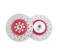 SHDIATOOL Disco Diamantato 2 Pezzi 115mm Doppia Faccia per Tagliare e Macinare Pietra Granito Marmo Piastrella