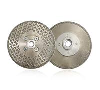 SHDIATOOL Disco Diamantato 2 Pezzi 115mm Lama Elettrolitica per Tagliare e Macinare Pietra Granito Marmo Piastrella