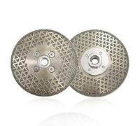 SHDIATOOL Disco Diamantato 2 Pezzi 125mm M14 Lama Elettrolitica per Tagliare e Macinare Pietra Granito Marmo Piastrella