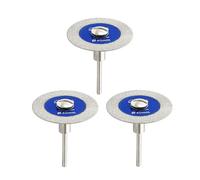 SHDIATOOL Disco diamantato 30mm, albero 3mm - Per piastrelle/ceramica/marmo - Set 3 pezzi + cacciavite