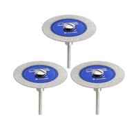 SHDIATOOL Disco diamantato 50mm, albero 3mm - Per piastrelle/ceramica/marmo - Set 3 pezzi + cacciavite