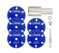 SHDIATOOL Disco diamantato 50MM, flangia M14, spessore 1MM, con cacciavite adatto per metallo, ferro, marmo, granito, muratura, confezione da 5