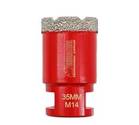 SHDIATOOL Punta per Trapano Diamantata 35mm Tazza per Piastrelle M14 | Fresa per Gres Porcellanato 35 mm Foretto Diamantato per Marmo Ceramica Granito per Flex, Vacuum Brasato