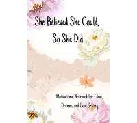 She Believed She Could, So She Did: Motivational Notebook for Ideas, Dreams, and Goal Setting. 100 Lined pages for Ideas and Goals