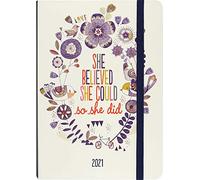 She Believed She Could Weekly Planner 2021 Calendar
