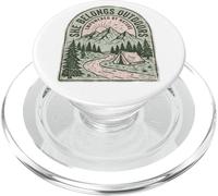 She Belongs Outdoor Empowered by Nature Mountain Tent PopSockets PopGrip per MagSafe