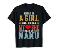She Calls Me Nanu Funny Fathers Day Nonno Maglietta