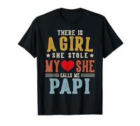 She Calls Me Papi Funny Fathers Day Nonno Maglietta