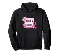 She Carries Burden We Carry The Banner Supporto Nastro Rosa Felpa con Cappuccio