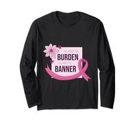 She Carries Burden We Carry The Banner Supporto Nastro Rosa Maglia a Manica