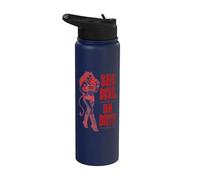 She Devil on Duty Halloween Costume Funny Stainless Steel Insulated Water Bottle