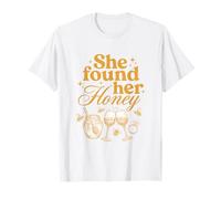 She Found Her Honey Bridal Shower Bride To Bee Bachelorette Maglietta
