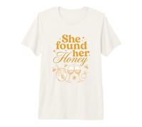 She Found Her Honey Bridal Shower Bride To Bee Bachelorette Maglietta Premium