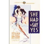 She Had To Say Yes (DVD) Hugh Herbert Loretta Young Winnie Lightner Helen Ware