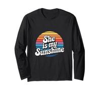 She Is My Sweet Sunshine Romantico Love Marito Citazioni Maglia a Manica