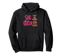 She Is Queen Smart Dope Bella Tipo Felpa con Cappuccio