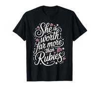 She Is Worth Far More Than Rubies Donne cristiane - Maglietta
