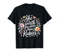 She Is Worth Far More Than Rubies Donne cristiane |- Maglietta