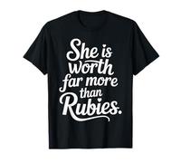 She Is Worth Far More Than Rubies Donne cristiane - Maglietta