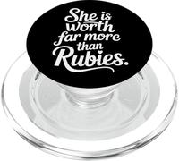 She Is Worth Far More Than Rubies Donne cristiane - PopSockets PopGrip per MagSafe