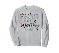 She is Worthy Proverbs 31 Christian Bible Verse God Quote Felpa