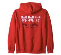 She Is Worthy Proverbs 31 Emblema dell'arco Felpa con Cappuccio