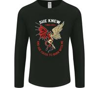 She Knew i Was Hell Diavolo & Angel Valentines Giorno Uomo Maniche