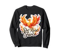 She Rose Fierce da donna Phoenix Rising Ashes Hardship Ladies Felpa