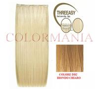 SHE THREEASY KIT 3 FASCE EXTENSION CAELLI VERI CON CLIP COLORE DB2 BIONDO CHIARO