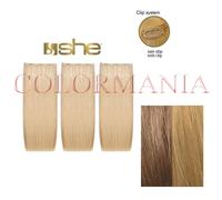 SHE THREEASY KIT 3 FASCE EXTENSION MESCIATO BIONDO PLATINO BIONDO DORATO MEDIO