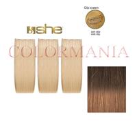 SHE THREEASY KIT 3 FASCE EXTENSION SHATUSH CON CLIP BIONDO SCURO BIONDO MIELE