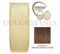 SHE THREEASY KIT 3 FASCE EXTENSION VERI CON CLIP COLORE 10 BIONDO CHIARO CENERE