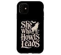 She Who Howls guida Alpha Y2K Wolf Meme Fearless Alpha Girl Custodia per iPhone 11