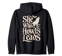 She Who Howls Guida Alpha Y2K Wolf Meme Fearless Alpha Girl Felpa con Cappuccio