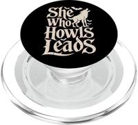 She Who Howls guida Alpha Y2K Wolf Meme Fearless Alpha Girl PopSockets PopGrip per MagSafe